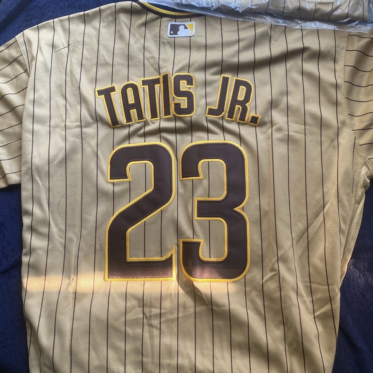 Fernando Tatis Jr #23 SD Padres 2020 Tan Brown Flex Base Stitched MLB Jersey(XXL)