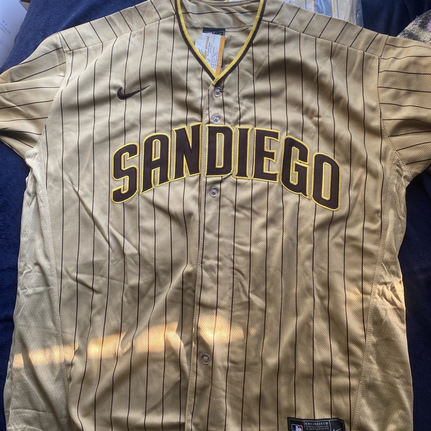Fernando Tatis Jr #23 SD Padres 2020 Tan Brown Flex Base Stitched MLB Jersey(XXL)