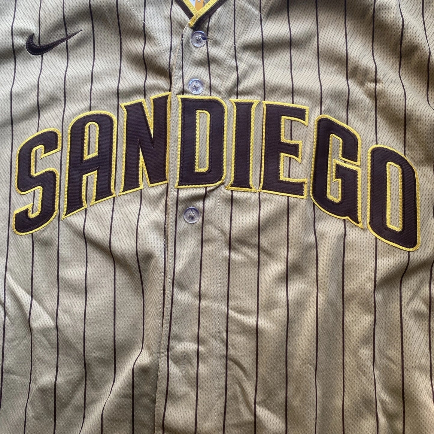 Fernando Tatis Jr #23 SD Padres 2020 Tan Brown Flex Base Stitched MLB Jersey(XXL)