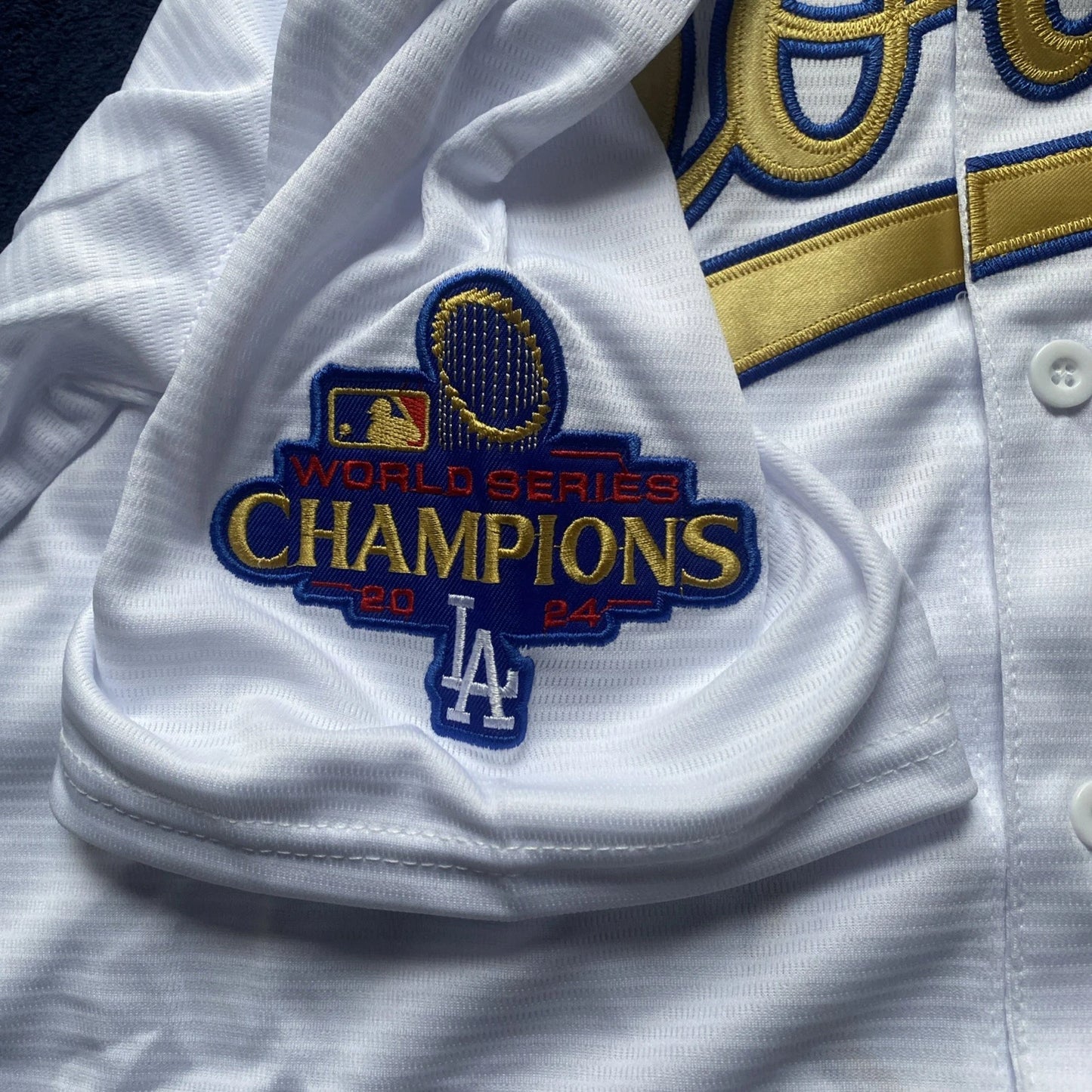 Freddie Freeman #5 L.A. Dodgers White 2025 Gold Collection Limited Jersey(XL)