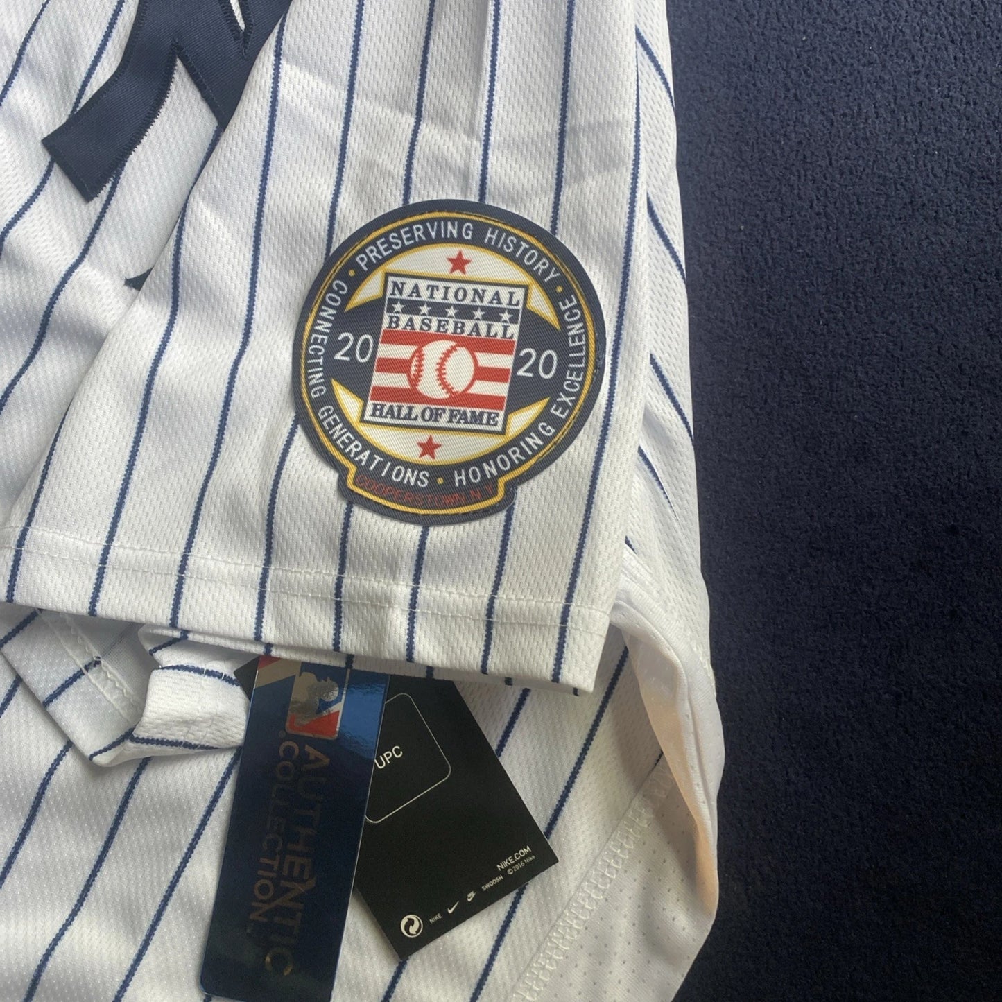 Derek Jeter #2 NY Yankees White 2020 HOF Induction Flex Base MLB Jersey(2X)