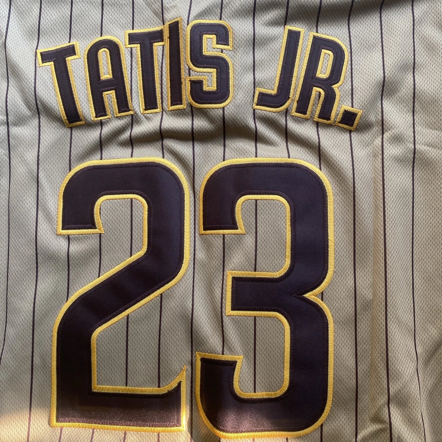 Fernando Tatis Jr #23 SD Padres 2020 Tan Brown Flex Base Stitched MLB Jersey(XXL)