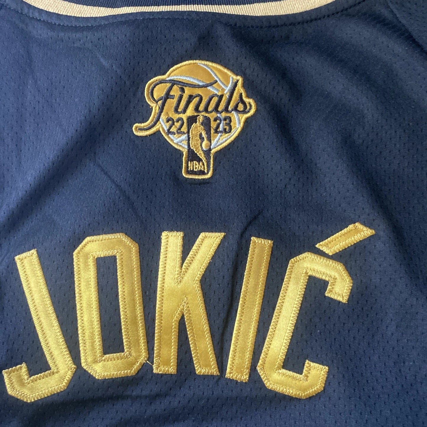 Nikola Jokic Denver Nuggets #15 Black Gold Edition 2023 Finals NBA Jersey(L)