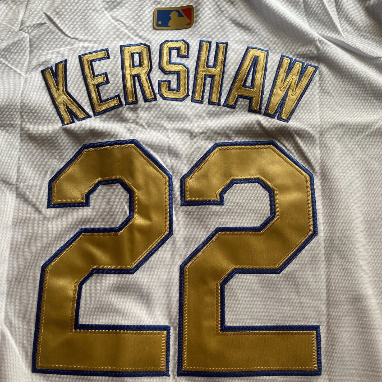 Clayton Kershaw #22 L.A. Dodgers White 2025 Gold Collection Limited Jersey(L)