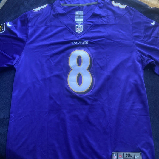 Lamar Jackson #8 Baltimore Ravens Nike NFL Jersey (XL)