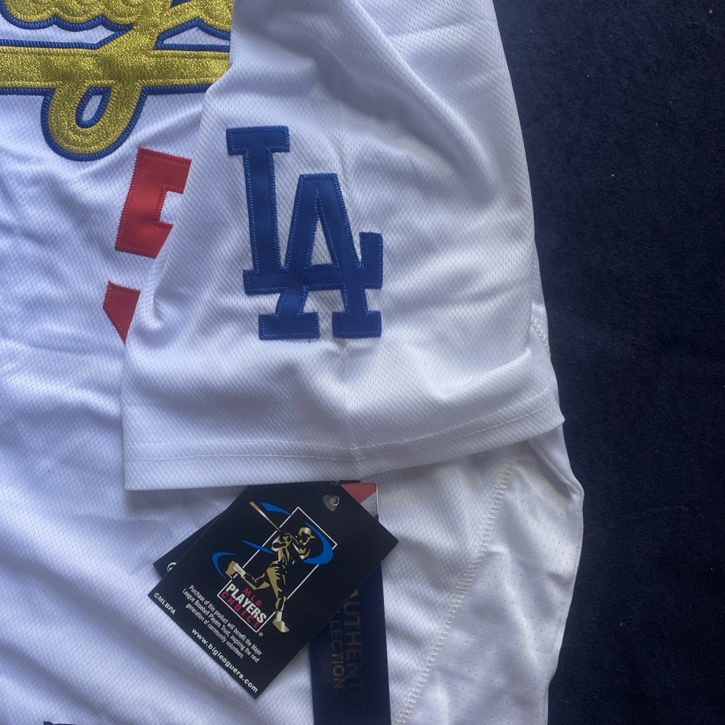 Mookie Betts #50 Dodgers 2020 World Series Champions White Gold MLB Jersey(L)